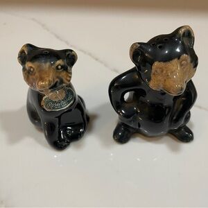 Rosemeade Black Bear Salt and Pepper Shakers